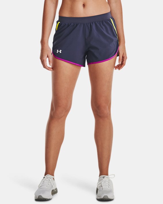 Women's UA Fly-By 2.0 Shorts, Gray, pdpMainDesktop image number 0